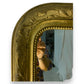 Old gilded mirror with moldings